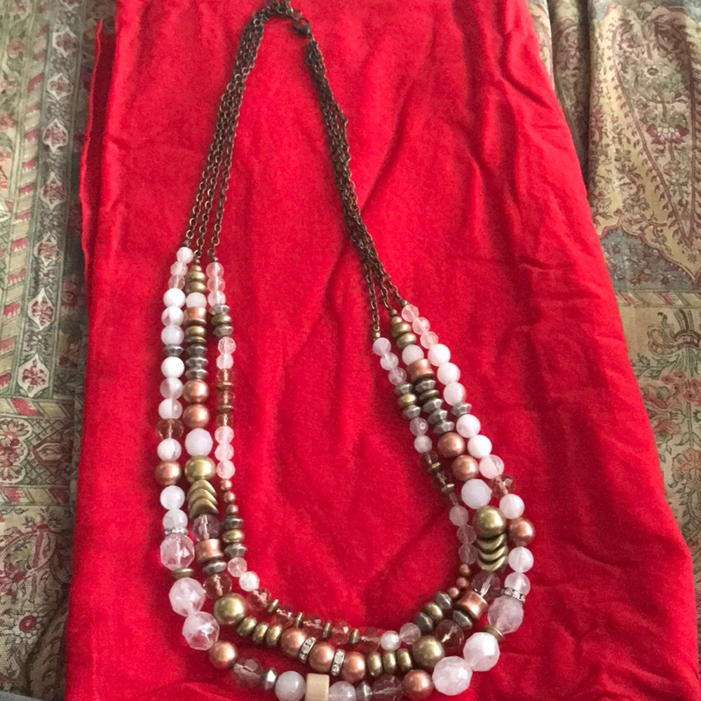 Boho chic beaded necklace ethnic